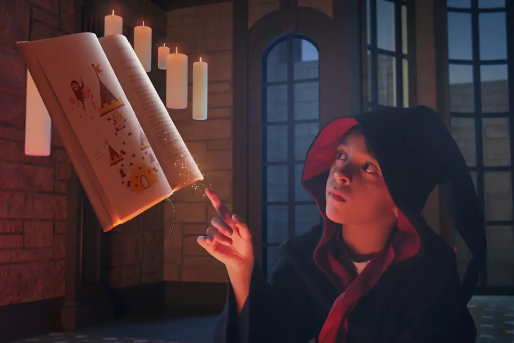 Escape game magie : une aventure originale pour petits et grands Avec son univers mystérieux, ses énigmes variées et son format flexible, cet escape game magie offre une expérience immersive idéale pour tous types d’événements. Grâce à ses trois versions, son fonctionnement en entrée continue et son animation encadrée tout au long de l’aventure, cette expérience permet de rassembler enfants, adultes et familles autour d’un moment ludique et mémorable. Que ce soit en intérieur ou en extérieur, pour un petit groupe ou un événement communal d’envergure, cette balade aux énigmes sur le thème de la magie promet une aventure pleine de mystères, de découvertes… et de sortilèges.